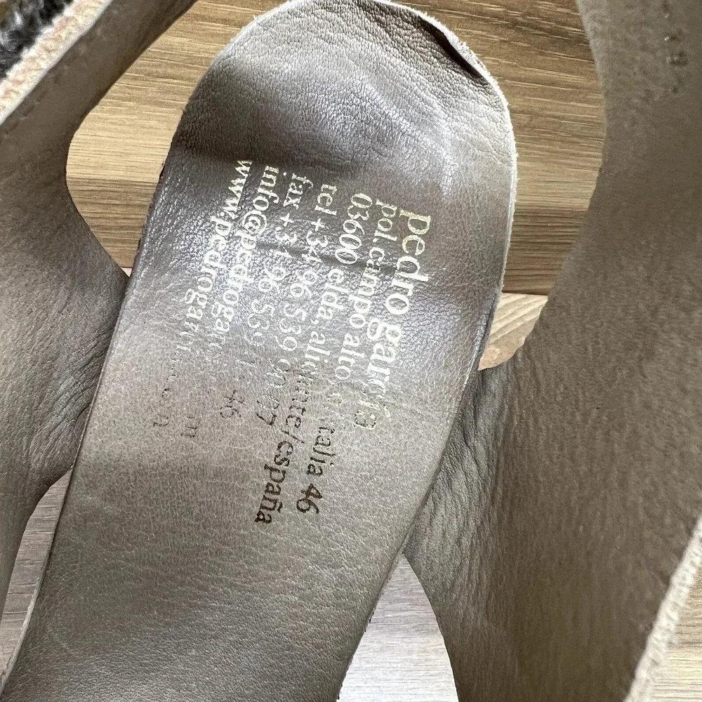Pedro Garcia 9.5 EU 39.5 Beige Tan Suede Platform Pumps